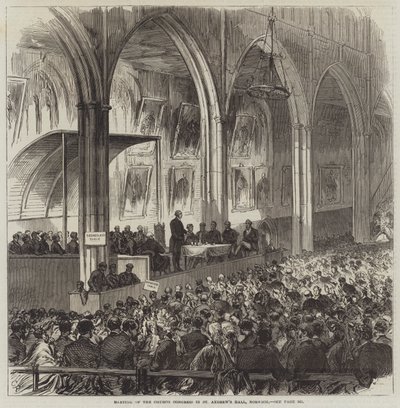 ノーリッチ、セントアンドリュースホールでの教会会議の会議 作： Sir John Charles Robinson