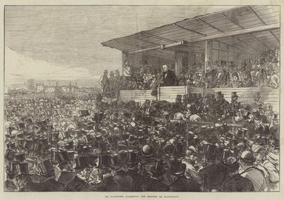 ブラックヒースに関する会議で演説するグラッドストーン氏 作： Sir John Charles Robinson