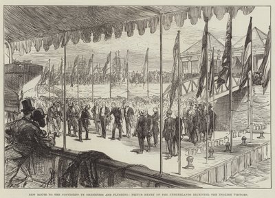 シアネスとフラッシングによる大陸への新しいルート、イギリスのヘンリー王子 作： Sir John Charles Robinson