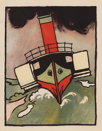 ナンセンス失われた蒸気船（カラーリトグラフ） 作： Charles Robinson