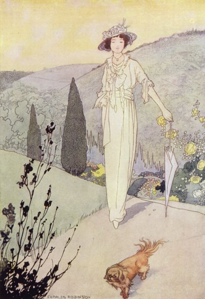 アワ・センチメンタル・ガーデンThe Moors（カラーリトグラフ 作： Charles Robinson
