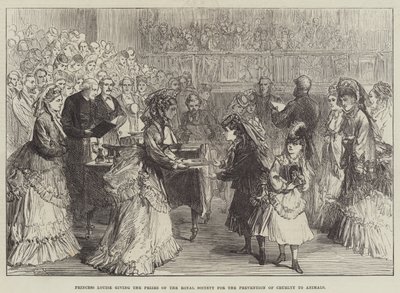 動物虐待防止のための王立協会賞を授与されたルイーズ王女 作： Sir John Charles Robinson