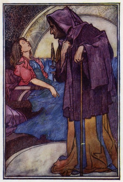 眠れる森の美女（カラーリトグラフ 作： Charles Robinson