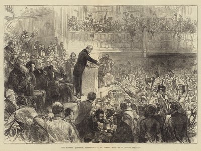 東の質問、セントジェームズホールでの会議、グラッドストーン氏の講演 作： Sir John Charles Robinson