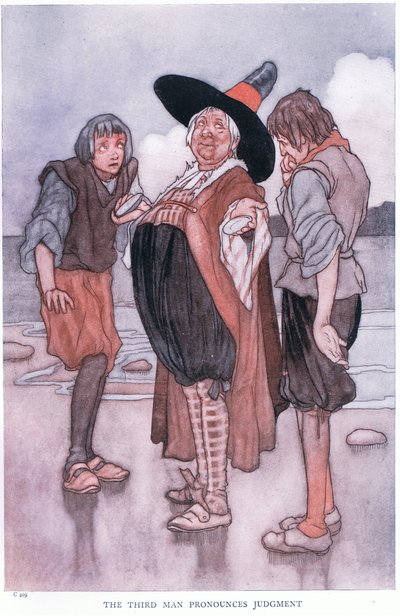 3人目の男が判断を下す、1930年代 作： Charles Robinson