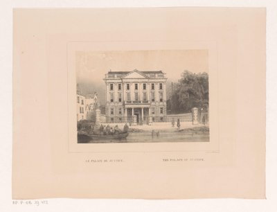 ロッテルダムの正義の宮殿の眺め Le palais de Justice / 正義の宮殿 (オブジェクトのタイトル) Vues et Monuments de la ville de Rotterdam / ロッテルダムの街の景色とモニュメント (シリーズ タイトル) 作： Charles Rochussen