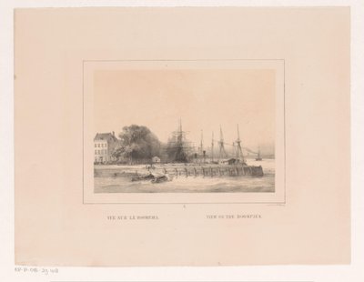ロッテルダムの Boompjes のビュー Vue sur le Boompjes / View on the Boompjes (オブジェクトのタイトル) Vues et Monuments de la ville de Rotterdam / ロッテルダム市の景色とモニュメント (シリーズ タイトル) 作： Charles Rochussen