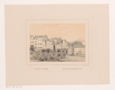 ロッテルダムのマルクト広場の眺め La place d