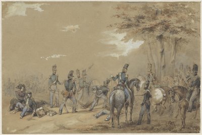 戦闘中の歩兵 作： Charles Rochussen