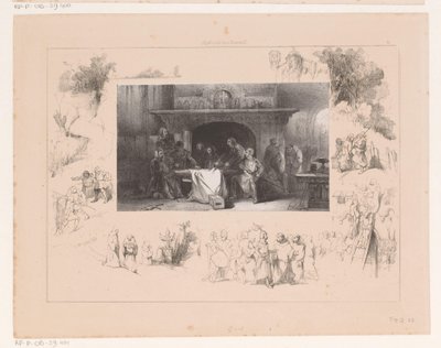 テーブルの周りの騎士 作： Charles Rochussen
