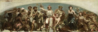 植民地はオランダの乙女に敬意を表します 作： Charles Rochussen