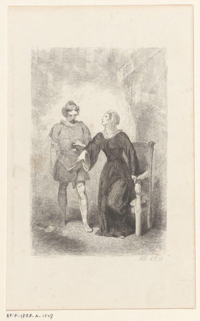 ヴィルフリートと母親 作： Charles Rochussen