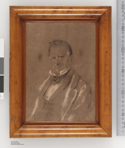 ジョセフ・ラファエルの肖像、1852年頃（紙に鉛筆、パステル、木炭） 作： Charles Rodius
