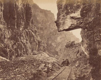 アメリカン フォーク キャニオン、カリフォルニア州。 1875年。 作： Charles Roscoe Savage