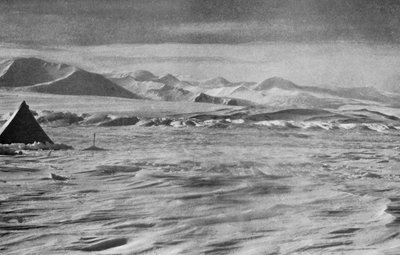 「クラウドメーカー山の下のベアドモアへの圧力」、c1911、1913 作： Charles S Wright