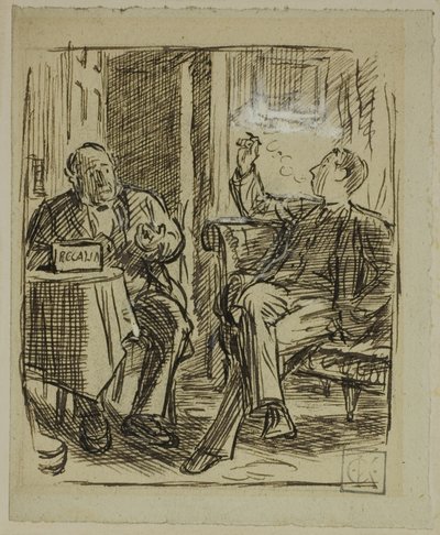 優しい息子 作： Charles Samuel Keene
