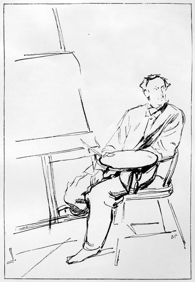 ジョンエバレットミレー1829〜1896年、イギリス人アーティスト、1898年。 作： Charles Samuel Keene