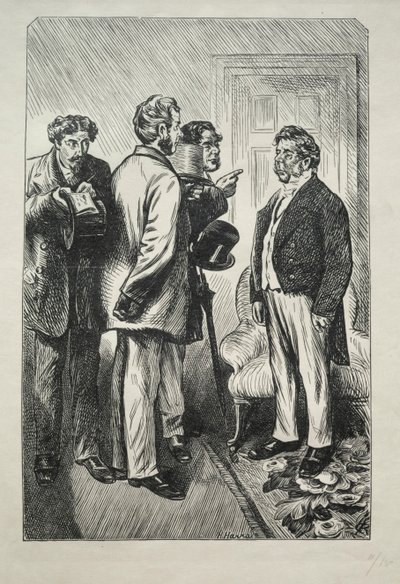 私たちのクリスマストルコ、ボブスビー氏、1868年。 作： Charles Samuel Keene