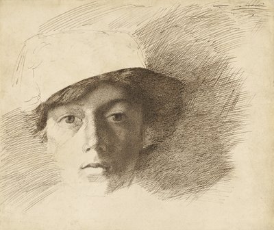 自画像 作： Charles Samuel Keene