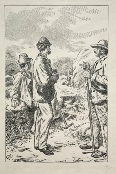 3つの名前、1869年。 作： Charles Samuel Keene