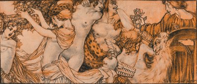 オマールカヤムのルバイヤトのイラスト、20世紀1914〜1915年 作： Charles Sergeant Jagger