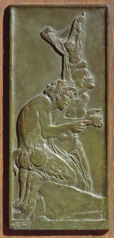 ニンフとサテュロス、1930年頃（ブロンズ）（165266も参照） 作： Charles Sergeant Jagger