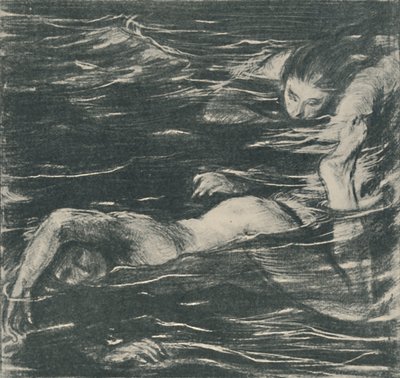 「追跡」、1919 作： Charles Shannon