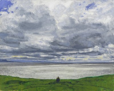 北西海岸、2017年（キャンバスに油彩） 作： チャールズ・シンプソン