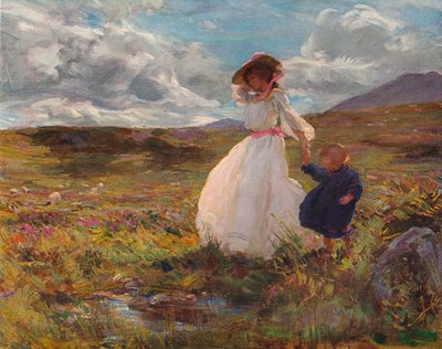 太陽と風、c1907 作： Charles Sims