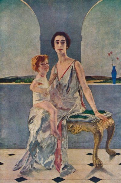ロックサベージ伯爵夫人とその息子、1922年1935年 作： Charles Sims