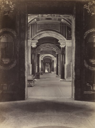 バチカン図書館、c。 1860。 作： Charles Soulier