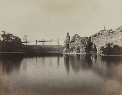 パリのButtes Chaumont、1860年代頃。 作： Charles Soulier