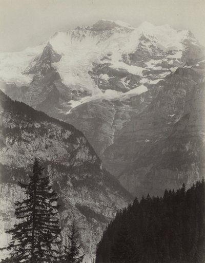 ユングフラウ、ミューレンからの眺め、スイス 作： Charles Soulier