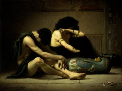 エジプトの長子の死を悼む、1877年。 作： Charles Sprague Pearce