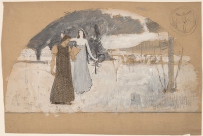 ルネットの習作 作： Charles Sprague Pearce