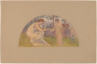 ルネットの勉強 作： Charles Sprague Pearce