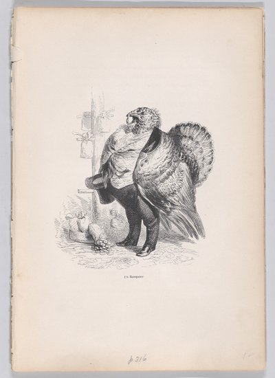 動物の私生活と公の生活からのシーンの銀行家、ca。 1837-47。 作： Charles Tamisier