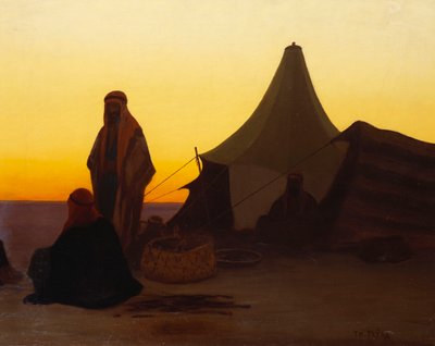 アラブの野営地 作： Charles Theodore Frere