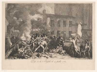 1789 年 7 月 14 日、バスティーユのベストストーミング バスティーユの襲撃、1789 年 7 月 14 日 (オブジェクトのタイトル) 作： Charles Thevenin