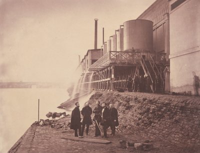 別館の外にある水タンク、パリ万国博覧会、1855 年。 作： Charles Thurston Thompson