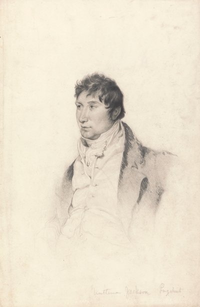 紳士ジャクソンの版画のための肖像習作 作： Charles Turner