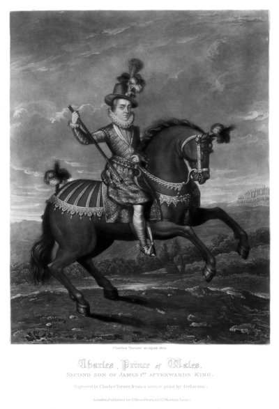 チャールズ、プリンスオブウェールズ、1816年。 作： Charles Turner