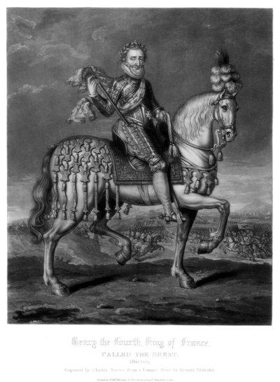 ヘンリー4世、フランス国王、1816年。 作： Charles Turner