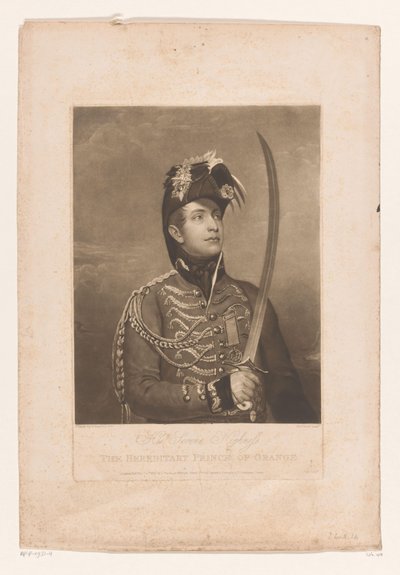 Portret van Willem II、koning der Nederlanden オレンジの世襲王子の穏やかな殿下 (オブジェクトのタイトル) 作： Charles Turner