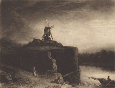 1823年に出版された「The Mill」。 作： Charles Turner