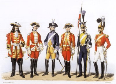 フランス軍のユニフォーム軽騎兵 作： Charles Vernier
