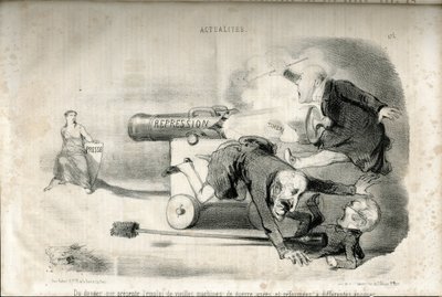 シャルル・ヴェルニエ(？-1887)がLe Charivariに描いたもの。 作： Charles Vernier