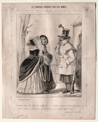 フランス人は自分でスケッチしました：ヴィコント、あなたはとても醜いです！ 作： Charles Vernier