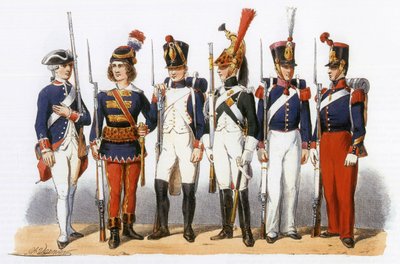 フランス軍の制服軍事学校18-19世紀 作： Charles Vernier