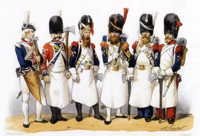 フランス軍の制服歩兵パイオニア 作： Charles Vernier